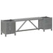 Tuinbank Met 2 Plantenbakken 150 Cm Massief Acaciahout Grijs 150 x 30 x 40 cm