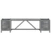 Tuinbank Met 2 Plantenbakken 150 Cm Massief Acaciahout Grijs 150 x 30 x 40 cm
