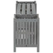 Tuinbank Met 2 Plantenbakken 150 Cm Massief Acaciahout Grijs 150 x 30 x 40 cm