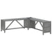 Tuinhoekbank Met Plantenbak 117 Cm Massief Acaciahout Grijs 117 x 117 x 40 cm
