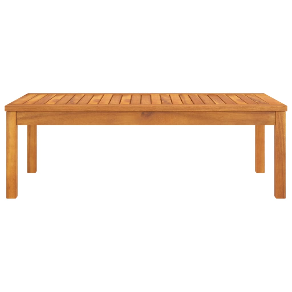 Salontafel 100X50X33 Cm Massief Acaciahout Crème