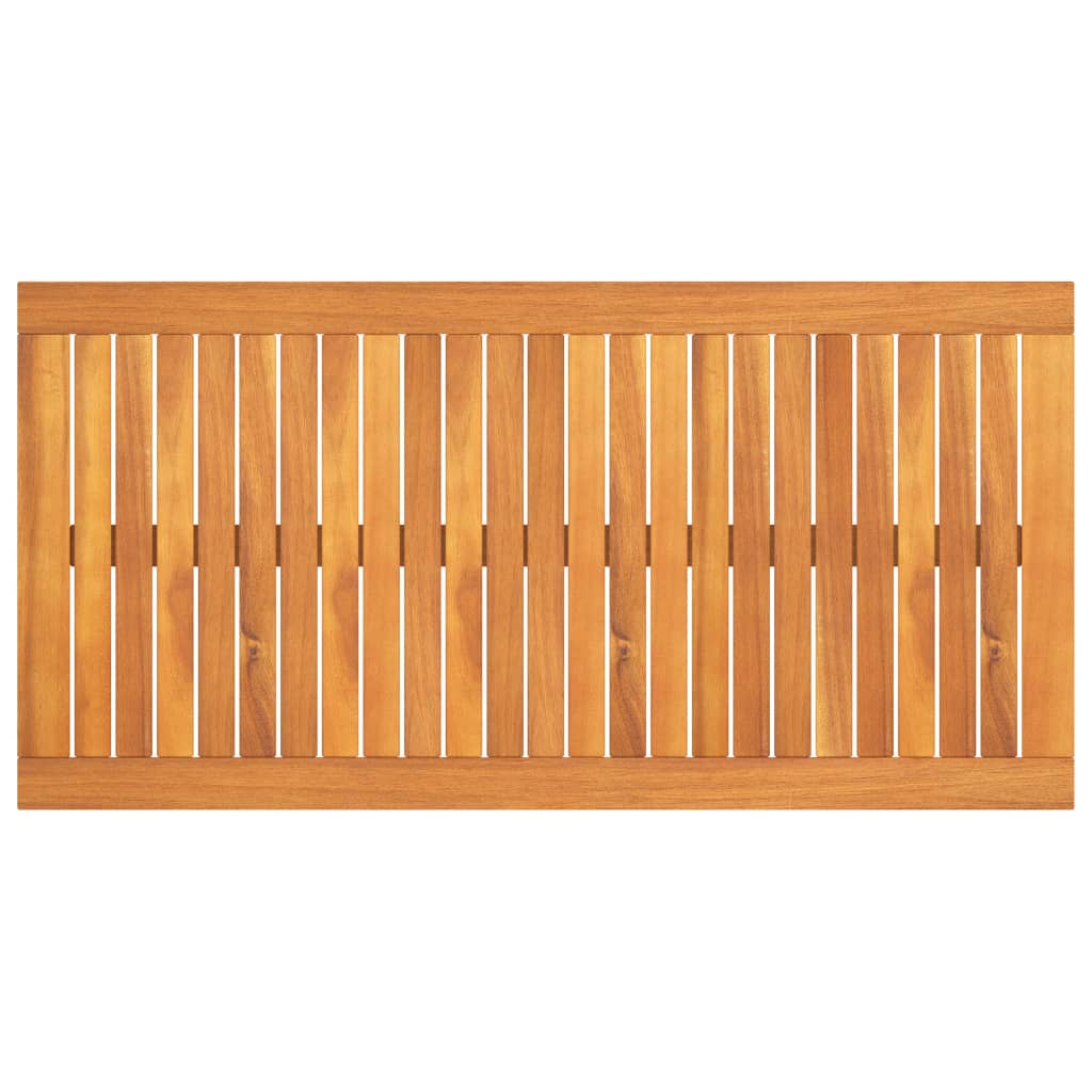 Salontafel 100X50X33 Cm Massief Acaciahout Crème