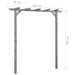 Pergola 200x40x205 cm geïmpregneerd grenenhout grijs