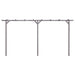 Pergola 400x40x205 cm geïmpregneerd grenenhout grijs