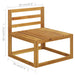 Middenbank Sectioneel Met Donkergrijs Kussen Massief Acaciahout 1