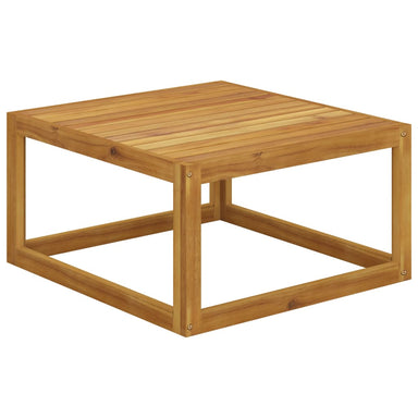Salontafel 68X68X29 Cm Massief Acaciahout 1 Crème