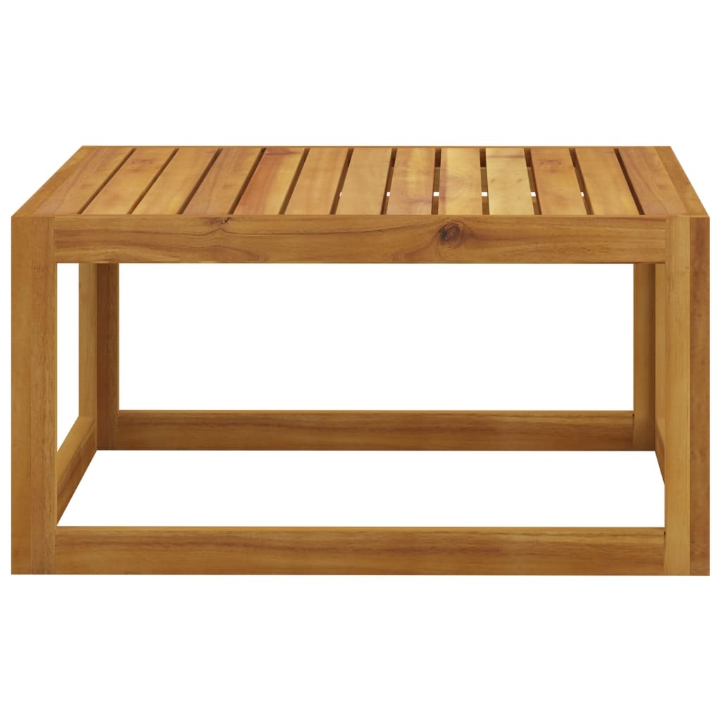 Salontafel 68X68X29 Cm Massief Acaciahout 1 Crème