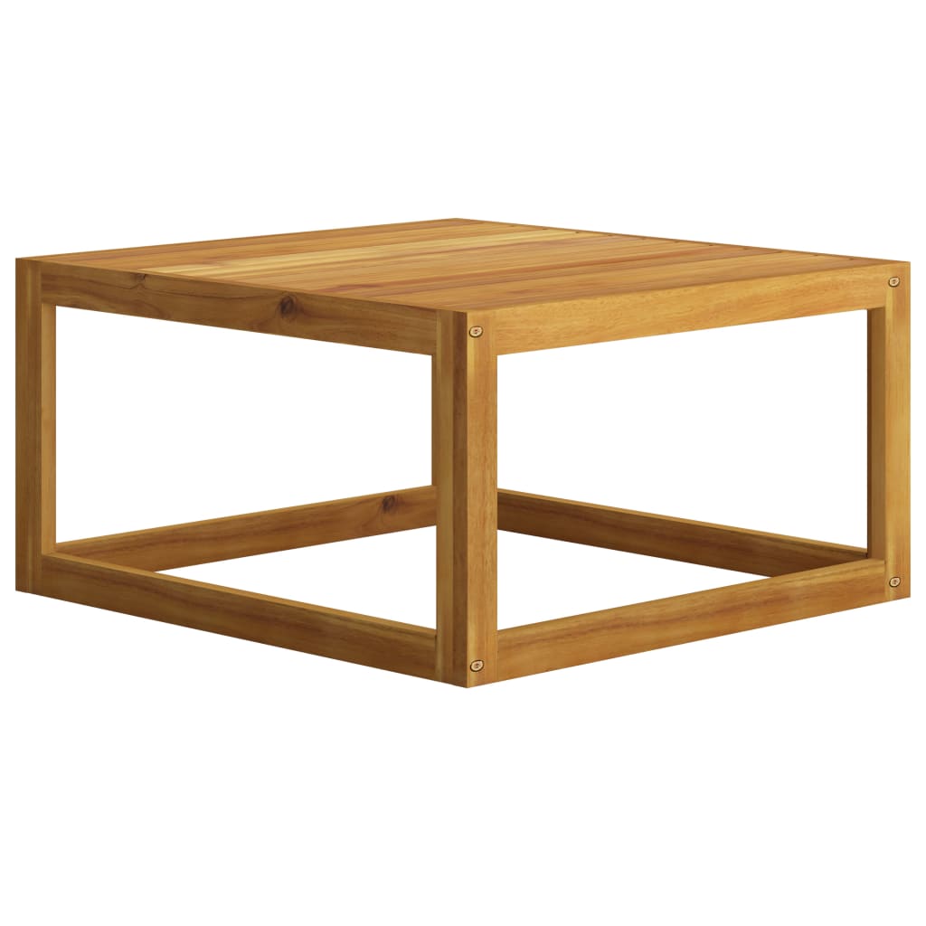 Salontafel 68X68X29 Cm Massief Acaciahout 1 Crème