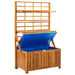 Opbergbox met latwerk 99x55x160 cm massief acaciahout
