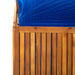 Opbergbox met latwerk 99x55x160 cm massief acaciahout
