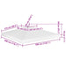 Prieeldak 2-laags 310 g/m² 3x3 m wit