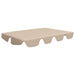 Vervangingsluifel voor schommelbank 150/130x105/70 cm beige
