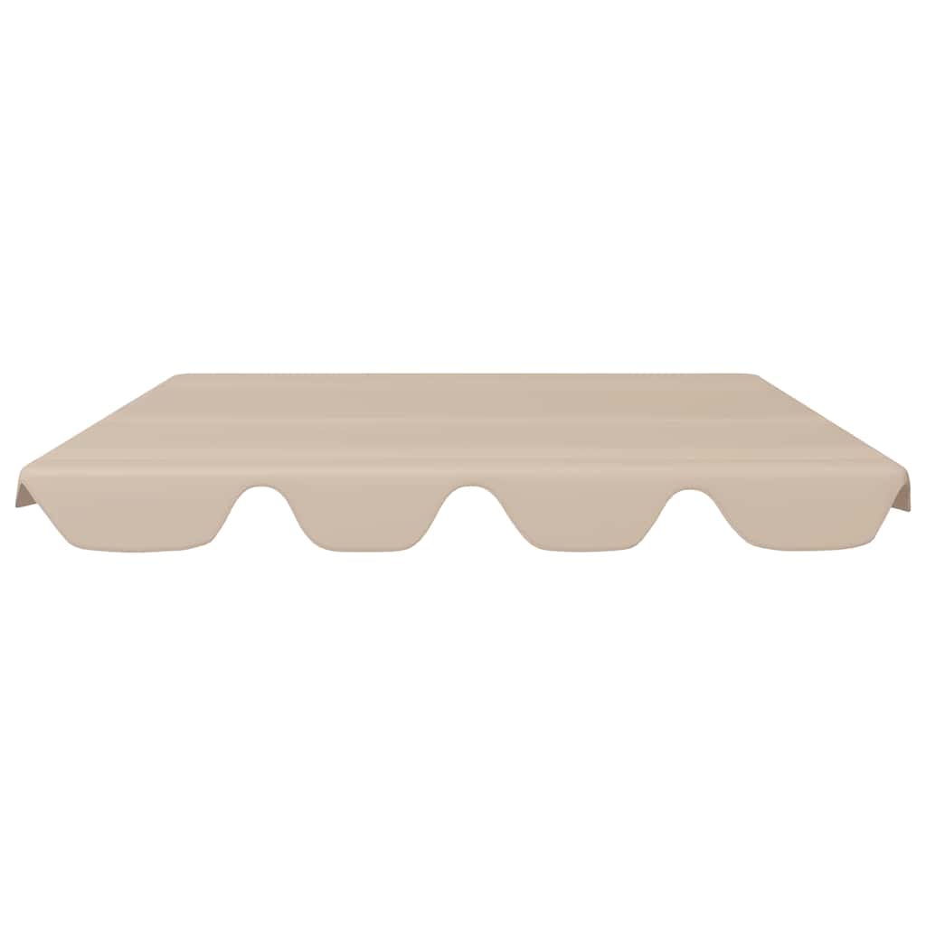 Vervangingsluifel voor schommelbank 150/130x105/70 cm beige