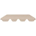 Vervangingsluifel voor schommelbank 150/130x105/70 cm beige
