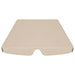 Vervangingsluifel voor schommelbank 150/130x105/70 cm beige