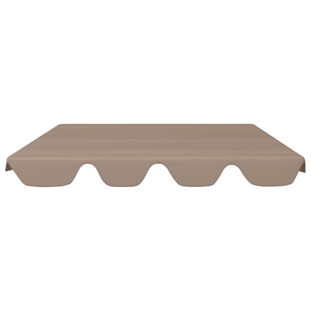 Vervangingsluifel voor schommelbank 150/130x105/70 cm taupe