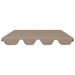 Vervangingsluifel voor schommelbank 150/130x105/70 cm taupe
