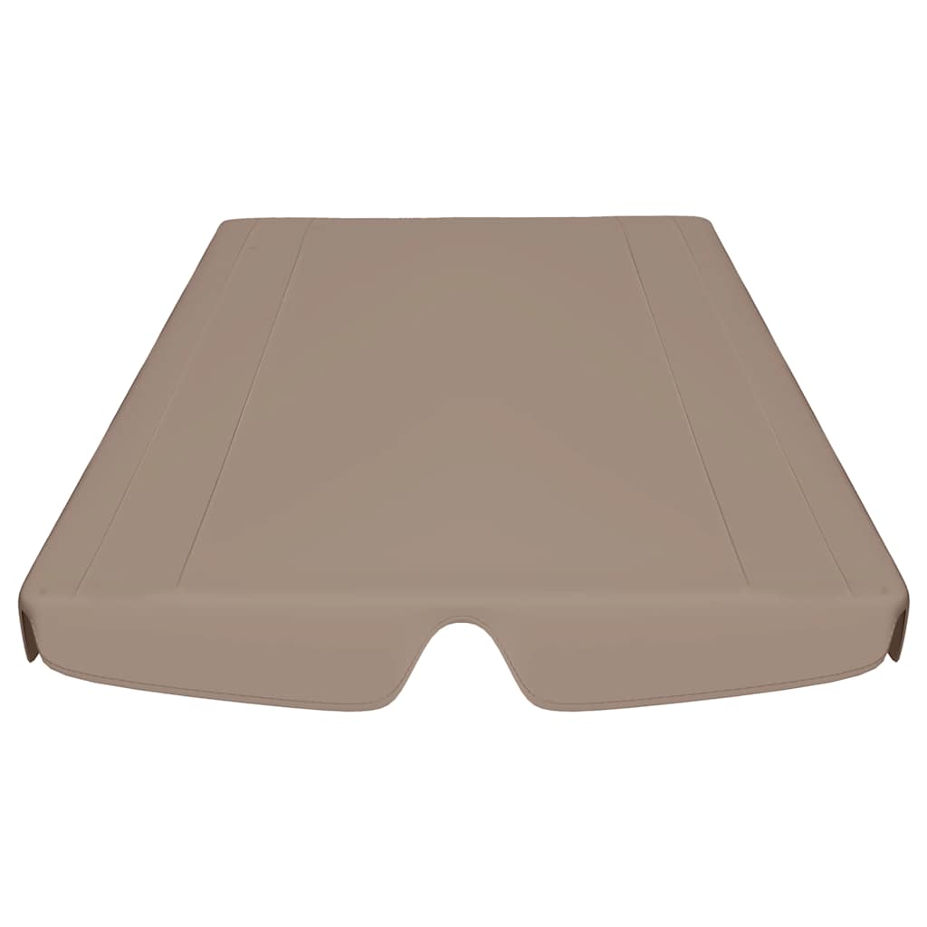 Vervangingsluifel voor schommelbank 150/130x105/70 cm taupe