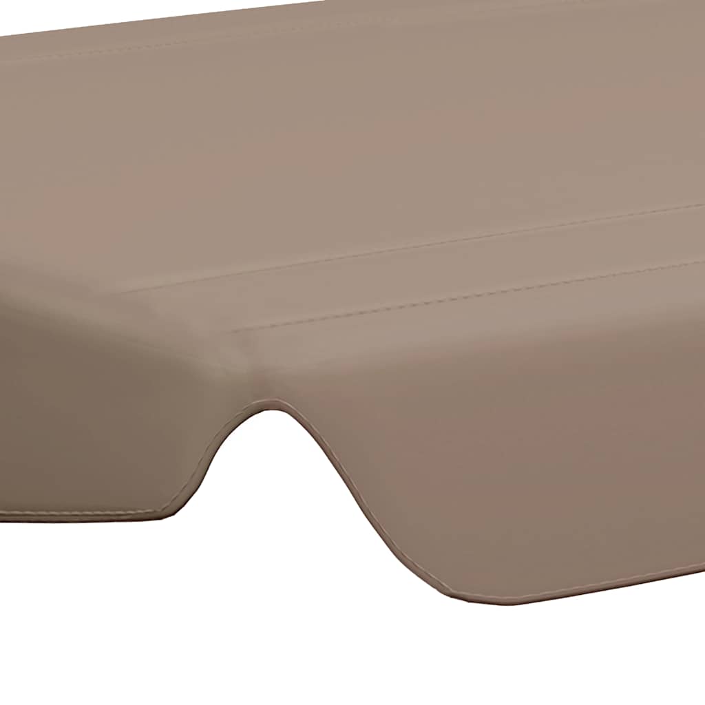 Vervangingsluifel voor schommelbank 150/130x105/70 cm taupe