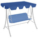 Vervangingsluifel voor schommelbank 150/130x105/70 cm blauw