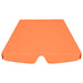 Vervangingsluifel voor schommelbank 150/130x105/70 cm oranje