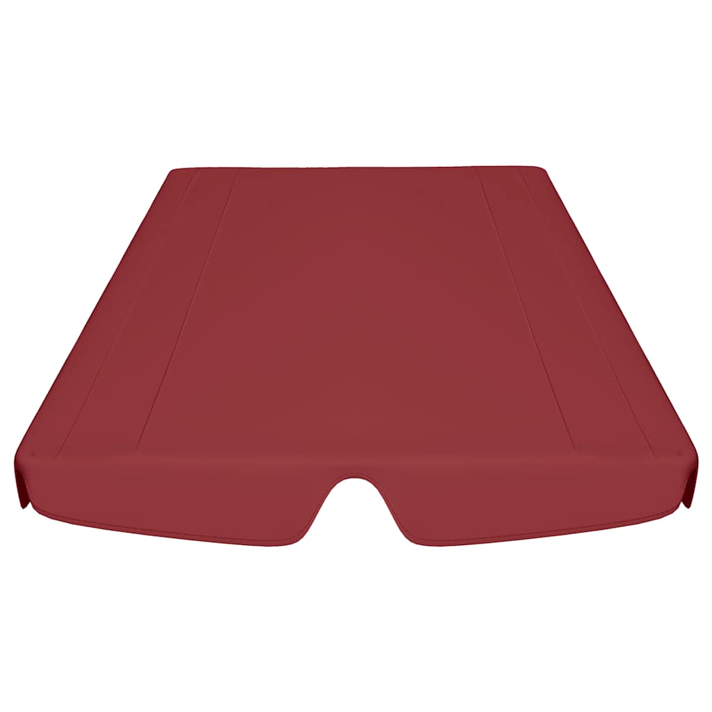 Vervangingsluifel voor schommelbank 150/130x105/70 cm wijnrood