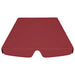 Vervangingsluifel voor schommelbank 150/130x105/70 cm wijnrood