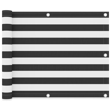 Balkonscherm 75X300 Cm Oxford Stof Antraciet En Wit 75 x 300 cm