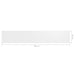 Balkonscherm 90X500 Cm Oxford Stof Wit 90 x 500 cm