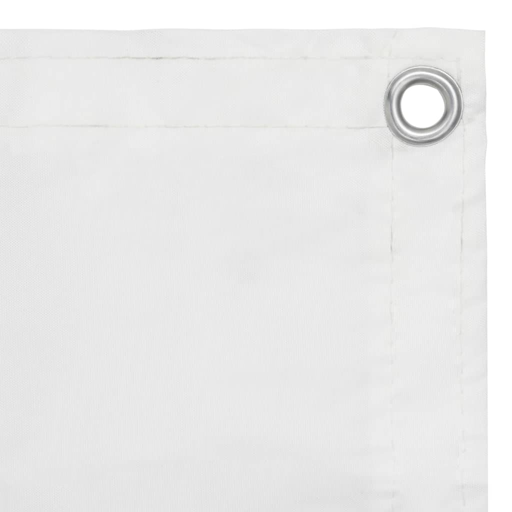 Balkonscherm 120X400 Cm Oxford Stof Wit 120 x 400 cm