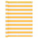 Balkonscherm 120X400 Cm Oxford Stof Wit En Geel 120 x 400 cm white and yellow