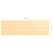 Balkonscherm 120X400 Cm Oxford Stof Wit En Geel 120 x 400 cm white and yellow