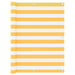 Balkonscherm 120X500 Cm Oxford Stof Wit En Geel 120 x 500 cm white and yellow