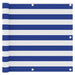 Balkonscherm 90X500 Cm Oxford Stof Wit En Blauw 90 x 500 cm