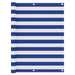 Balkonscherm 120X600 Cm Oxford Stof Wit En Blauw 120 x 600 cm