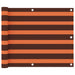 Balkonscherm 75X600 Cm Oxford Stof Oranje En Bruin 75 x 600 cm