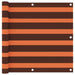 Balkonscherm 90X300 Cm Oxford Stof Oranje En Bruin 90 x 300 cm