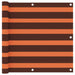 Balkonscherm 90X500 Cm Oxford Stof Oranje En Bruin 90 x 500 cm