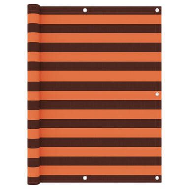 Balkonscherm 120X300 Cm Oxford Stof Oranje En Bruin 120 x 300 cm