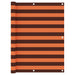 Balkonscherm 125X500 Cm Oxford Stof Oranje En Bruin 120 x 500 cm