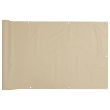 Balkonscherm 120x600 cm oxford stof beige