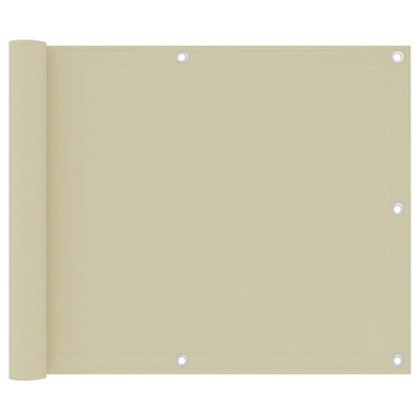 Balkonscherm 75X500 Cm Oxford Stof Crème 75 x 500 cm