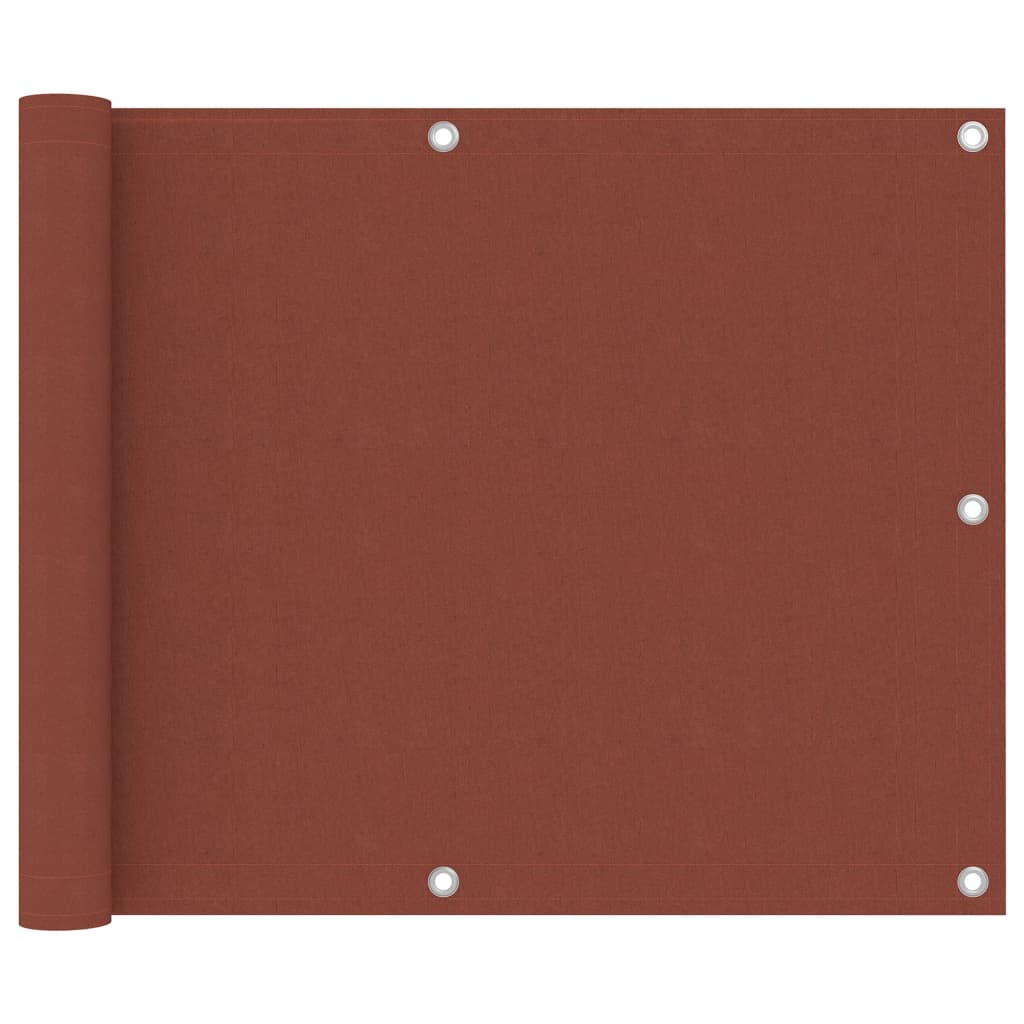 Balkonscherm 75X300 Cm Oxford Stof Terracotta 75 x 300 cm