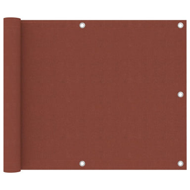 Balkonscherm 75X700 Cm Oxford Stof Terracotta 75 x 500 cm