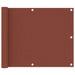 Balkonscherm 75X700 Cm Oxford Stof Terracotta 75 x 500 cm