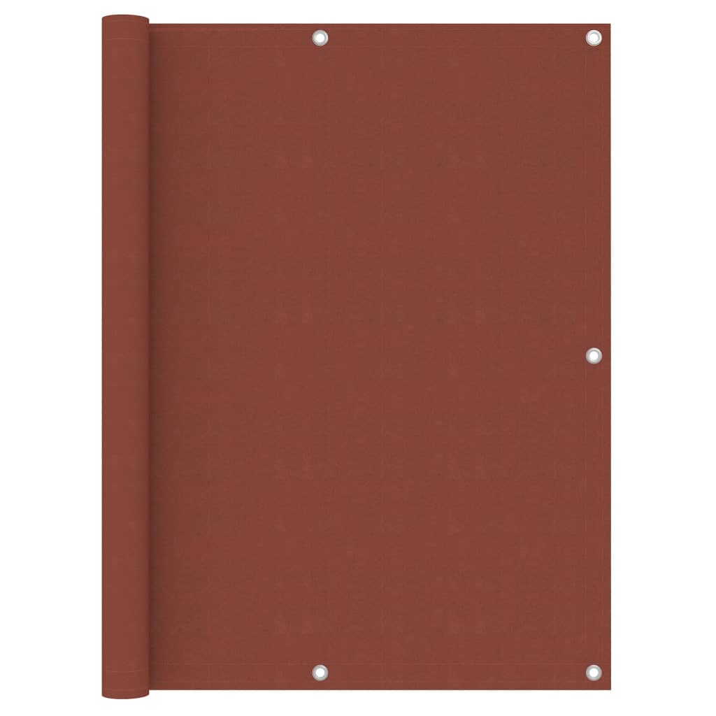 Balkonscherm 120X600 Cm Oxford Stof Terracotta 120 x 600 cm