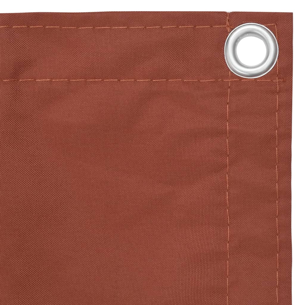 Balkonscherm 120X600 Cm Oxford Stof Terracotta 120 x 600 cm