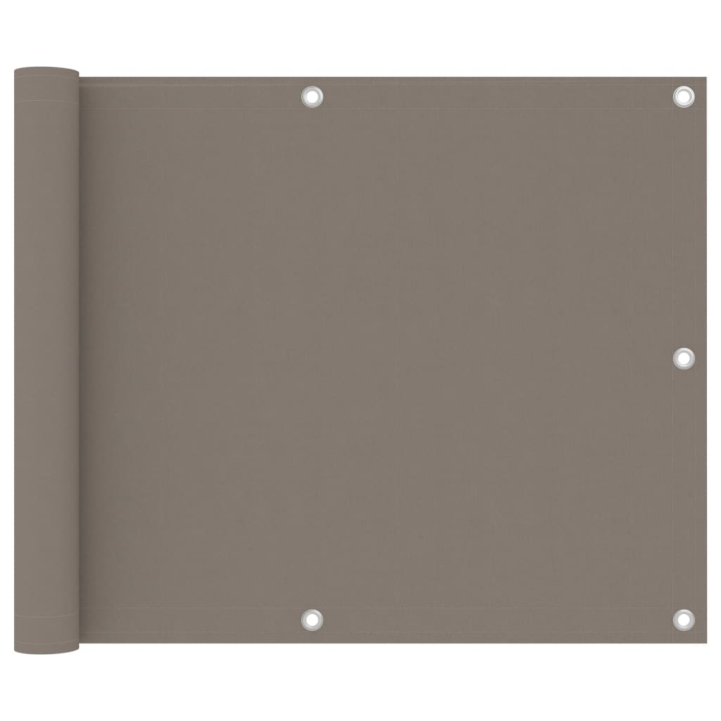 Balkonscherm 75x300 cm oxford stof taupe