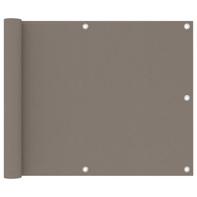 Balkonscherm 75x300 cm oxford stof taupe
