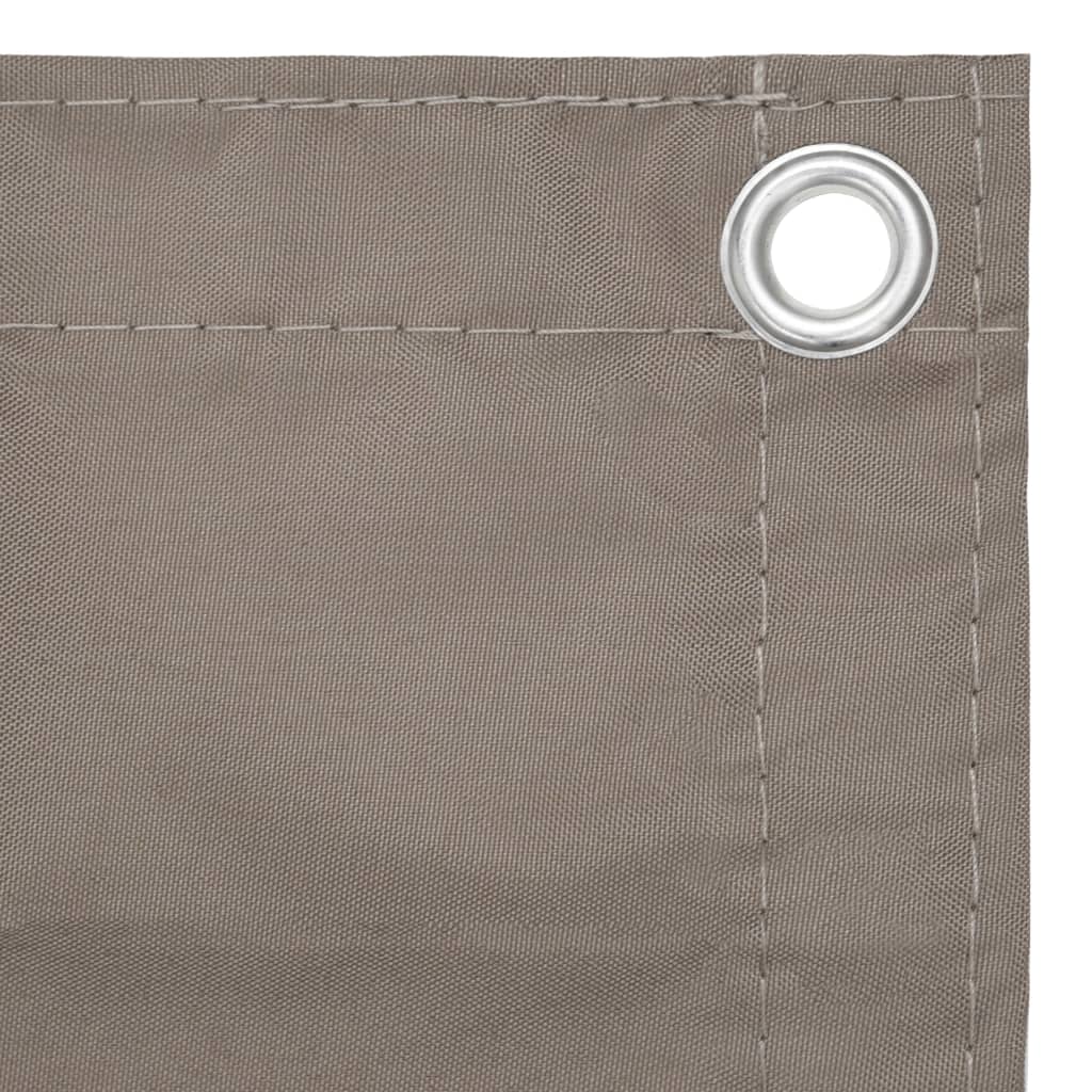 Balkonscherm 75x300 cm oxford stof taupe